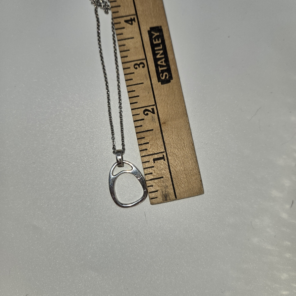 James Avery Silver Oval Pendant Necklace - Picture 6 of 6